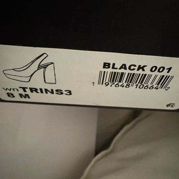 Nine West new in box black patent platform shoes - Picture 3 of 5